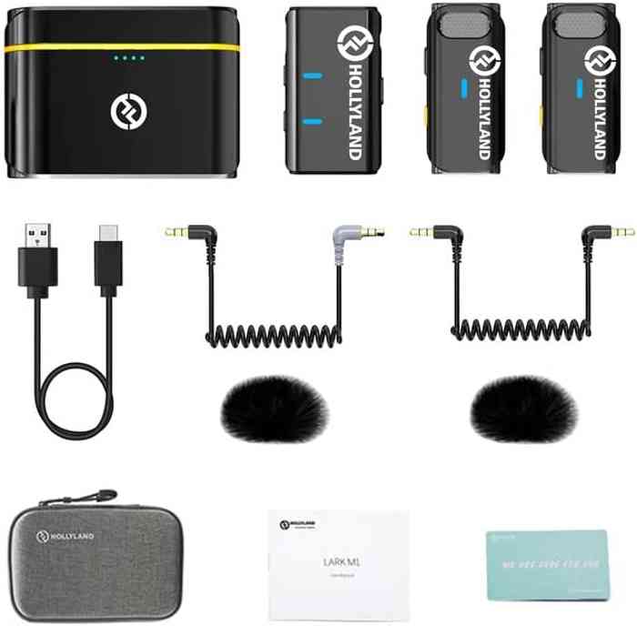 Hollyland LARK M1 DUO 2 Person Wireless Microphone System (2.4 GHz)